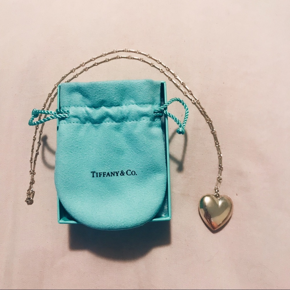 Tiffany Sterling Silver Heart Pendant Necklace - Picture 3 of 8